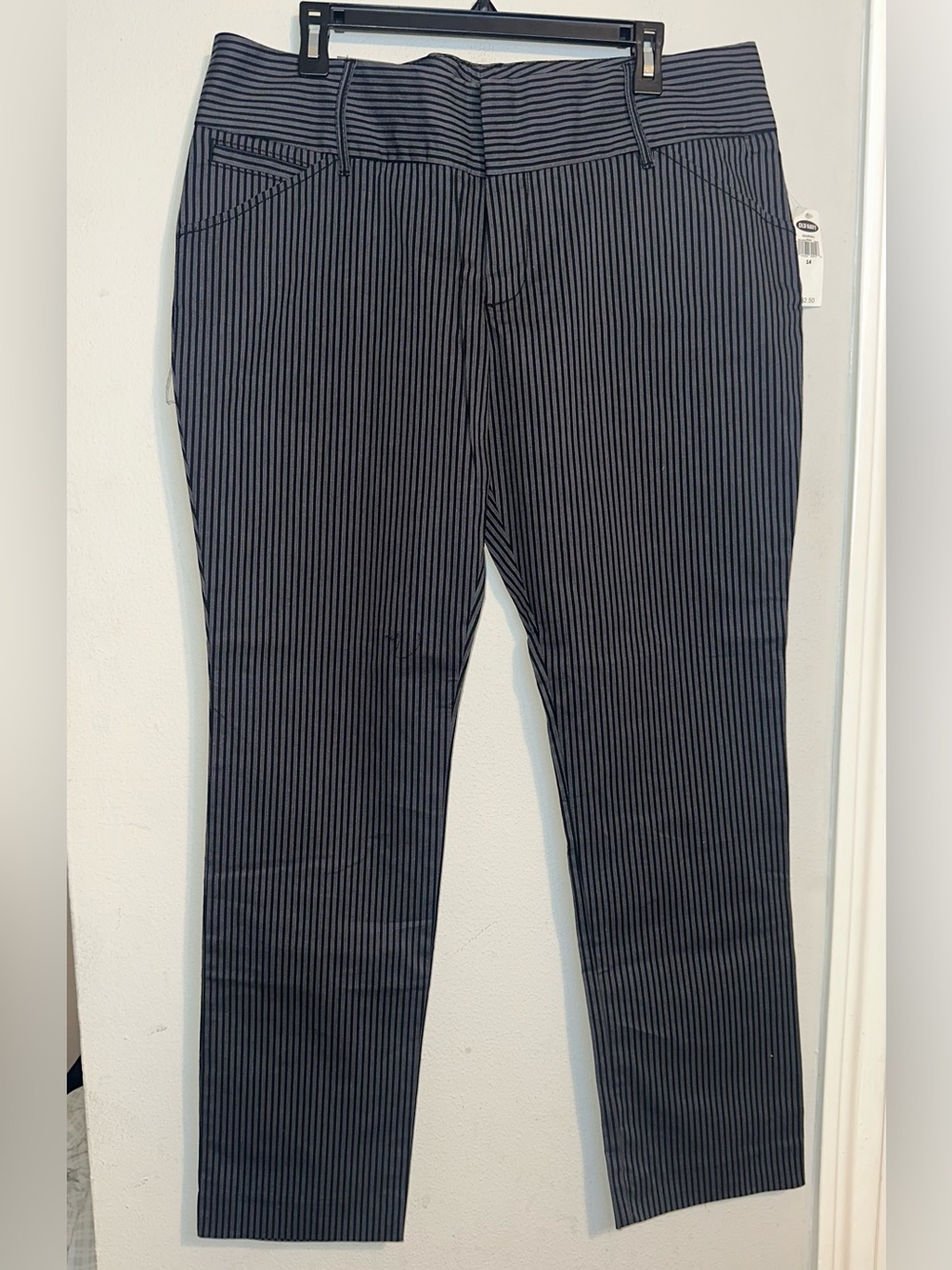 Old Navy Gray and Black Pinstripe Dress Pants